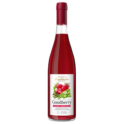 Вино плодовое Goodberry Клюква с земляникой красное сладкое 8.5-8.9%, 700мл