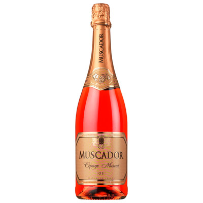 Вино игристое Muscador Cepage Muscat розовое сладкое, 750мл