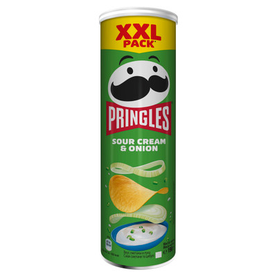 Чипсы картофельные Pringles со вкусом сметаны и лука, 190г