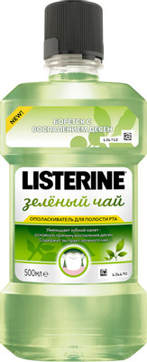 Ополаскиватель для полости рта Listerine зелёный чай, 500мл