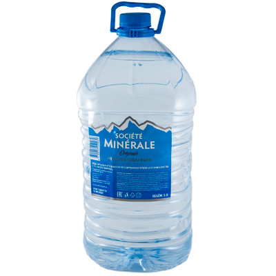 Вода артезианская Societe Minerale питьевая негазированная, 5л
