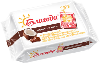 Продукт молокосодержащий Благода Масса особая с кокосом и шоколадом 23%, 200г