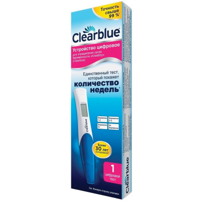 Устройство Clearblue цифровое для определения срока беременности, 1шт