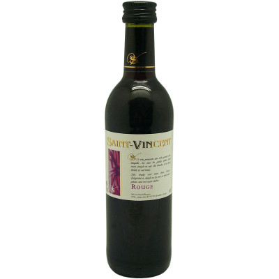 Вино Saint-Vincent красное полусухое 10.5%, 250мл