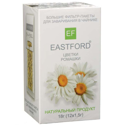 Напиток чайный Eastford цветы ромашки в пакетиках, 12х1.5г
