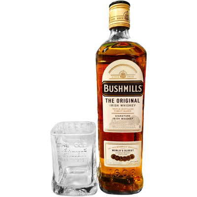 Виски Bushmills Original подарочная упаковка со стаканом, 700мл