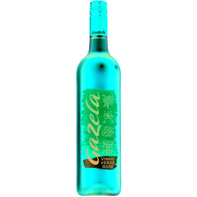 Вино Gazela Vinho Verde DOC Rose розовое полусухое 9.5%, 750мл