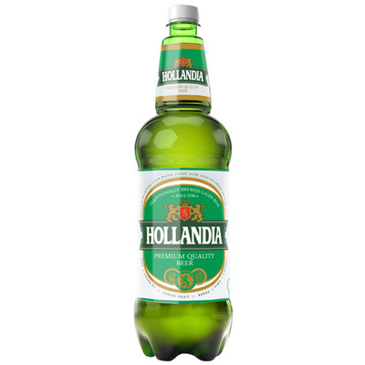 Пиво Hollandia светлое 4.8%, 1.35л