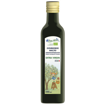 Масло оливковое нерафинированное высшего качества Fleur Alpine Extra Virgin Olive Oil, 250мл