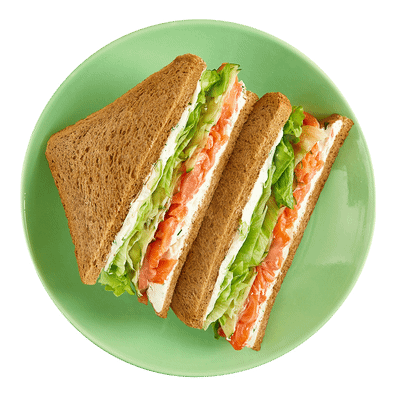 Сэндвич двойной с кетой и творожным сыром Шеф Перекрёсток, 190г