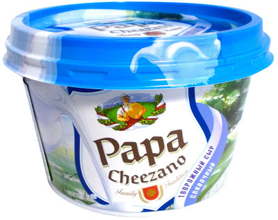Сыр творожный Papa Cheezano сливочный 60%, 160г