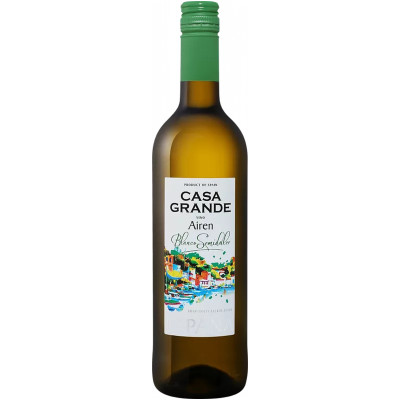 Вино сортовое ординарное Casa Grande Airen белое полусладкое 11.5%, 750мл