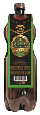 Пиво Münhell Премиум Вайс светлое нефильтрованное 4.6%, 1л