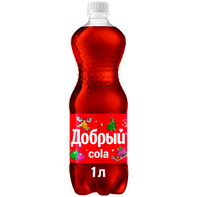 Напиток сильногазированный Добрый Cola, 1л