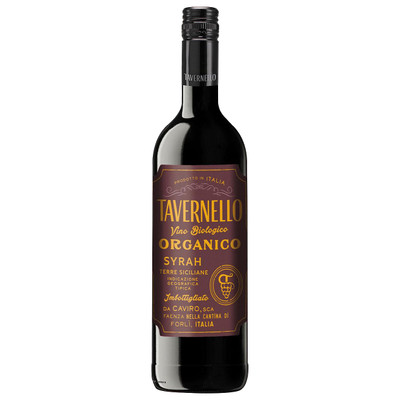 Вино Tavernello Syrah Organico красное полусухое 12%, 750мл