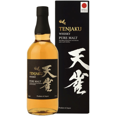 Виски Тенжаку Пьюа Молт японский солодовый 43%, 700мл