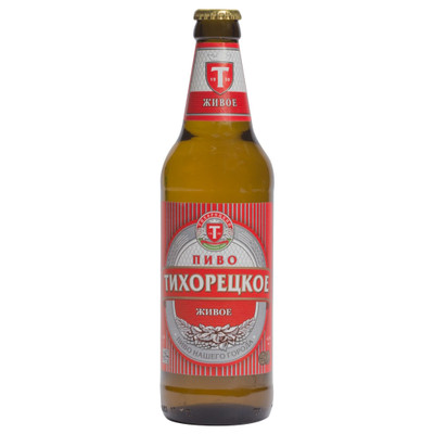 Пиво Тихорецкое Живое светлое 4.7%, 500мл