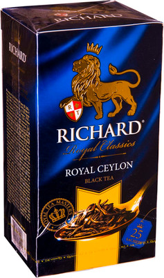 Чай Richard Роял Цейлон чёрный в сашетах, 25х2г