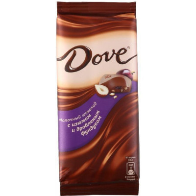 Шоколад dove молочный 90г