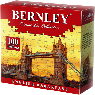 Чай Bernley English Breakfast чёрный байховый цейлонский мелкий, 100х2г