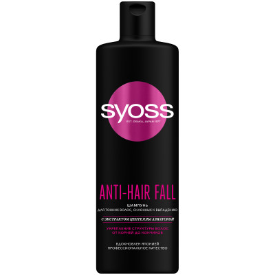 Шампунь Сьёсс Anti-Hair Fall с экстрактом центеллы азиатской для тонких волос, 450мл