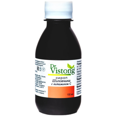 Сироп Dr Vistong шиповника с витамином С, 150мл