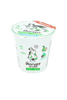 Йогурт питьевой ДМК яблоко-груша с 8 месяцев 2.8%, 125г