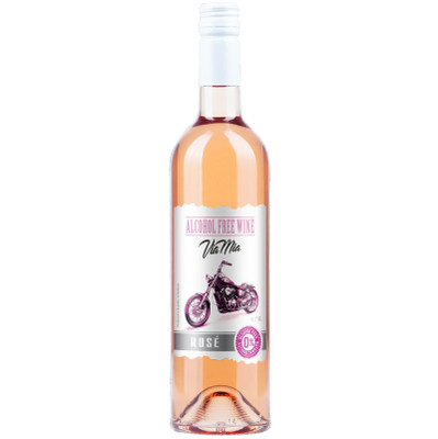 Вино Via Mia Rose розовое полусладкое безалкогольное 750мл