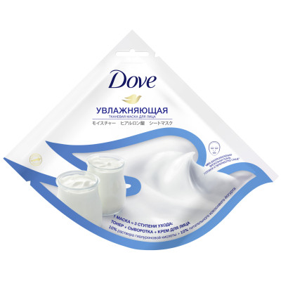 Маска Dove Увлажняющая тканевая для лица, 1шт