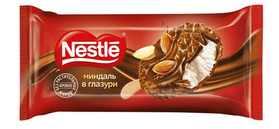 Мороженое Nestle в сливочной глазури с дробленным миндалем 8%, 59г