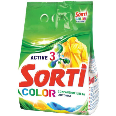 Порошок Sorti стиральный автомат Color, 2.4 кг