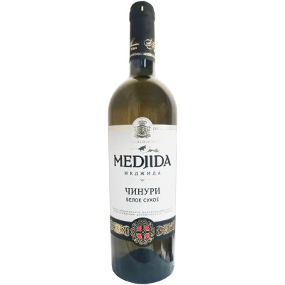 Вино Medjida Чинури белое сухое 12%, 750мл