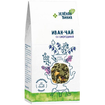 Напиток Иван-Чай со смородиной Зелёная Линия, 60г