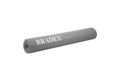 Коврик для йоги Bradex для йоги серый, 173х61х0.3см