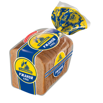 Хлеб Каравай Ржаной половинка нарезка, 415г