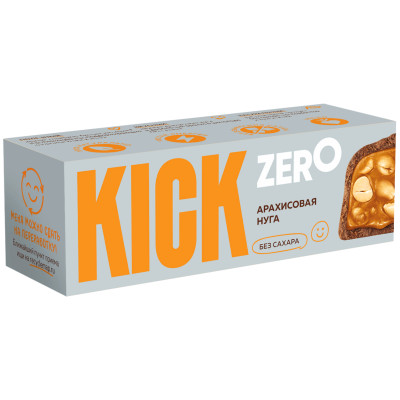 Батончик Kick Zero арахисовый в шоколаде без сахара, 45г