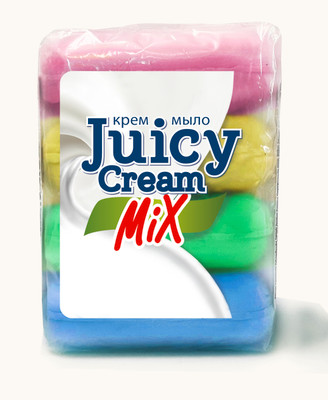 Крем-мыло Juicy Cream Сream mix туалетное, 4х90г