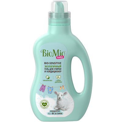 Кондиционер-гель для детского белья BioMio Baby Bio-Sensitive экологичный, 1л