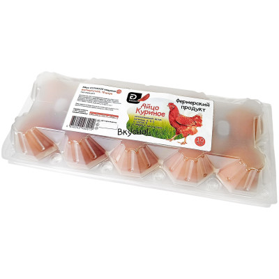 Яйцо Ecodar Фермерское куриное пищевое СО, 10шт