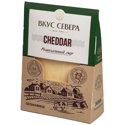 Сыр Вкус Севера Cheddar, 160г