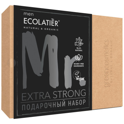Подарочный набор Ecolatier Extra Strong for Men гель для душа + шампунь