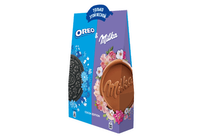 Набор печенье и вафли Oreo & Milka с какао и начинкой со вкусом шоколада, 174г