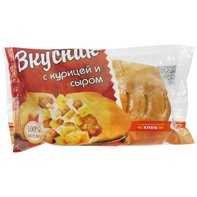 Вкусник Сормовский хлеб с курицей и сыром, 100г
