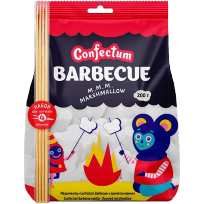 Маршмеллоу Confectum Barbecue с ароматом ванили, 200г