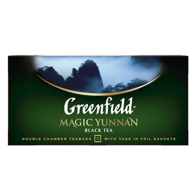 Чай Greenfield Magic Yunnan чёрный в пакетиках, 25х2г