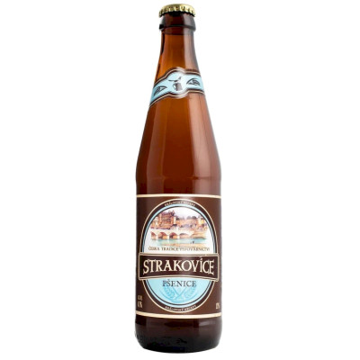 Пиво Strakovice светлое пшеничное пастеризованное осветленное 4.7%, 450мл