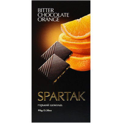 Шоколад Спартак горький с апельсином, 95г