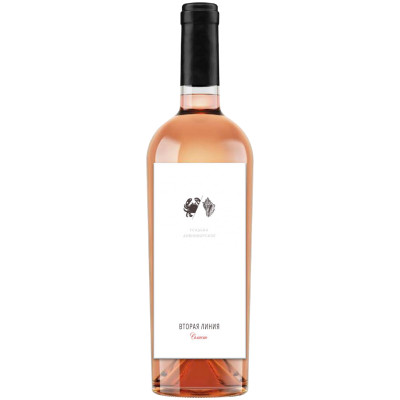 Вино Вторая Линия Дивноморское розовое сухое, 750мл