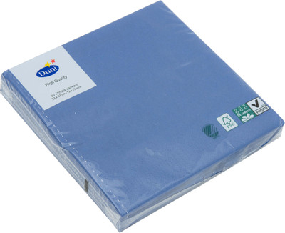 Салфетки бумажные Duni синие 3 слоя 33x33см, 20шт