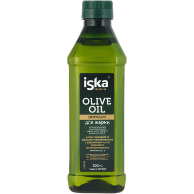 Масло Iska оливковое рафинированное с добавлением нерафинированного, 500мл